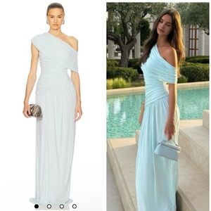 Helsa The Apolla Jersey Dress in Powder Blue